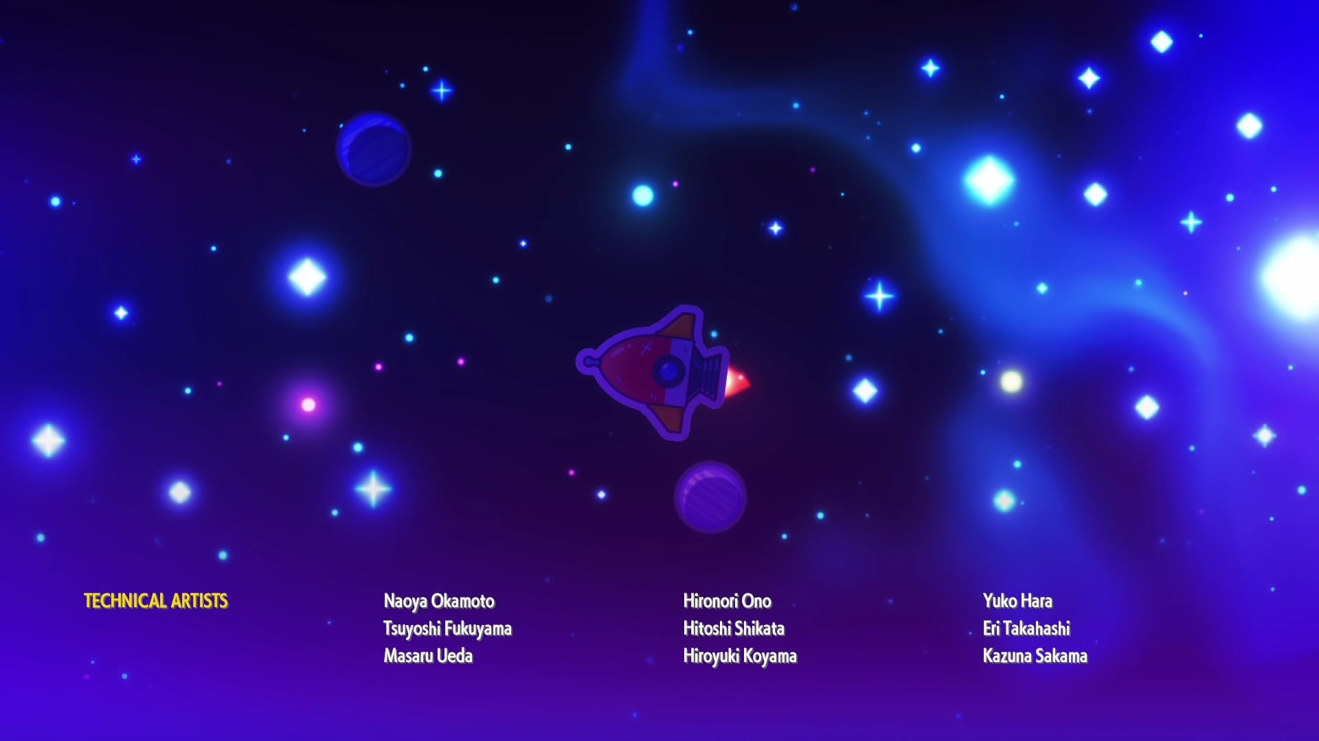 A screenshot of the end credits